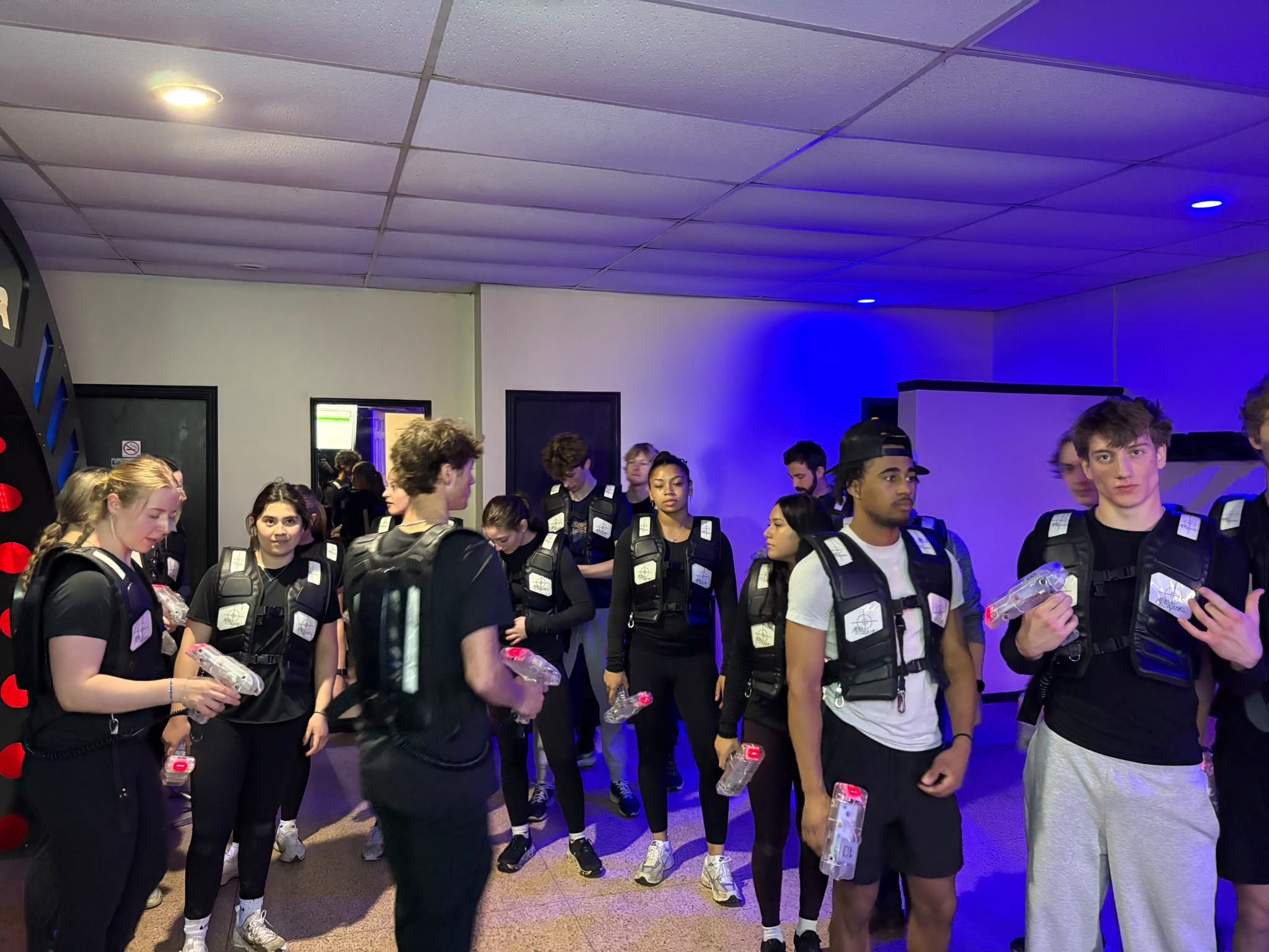 Players at Lazer Zone Arena